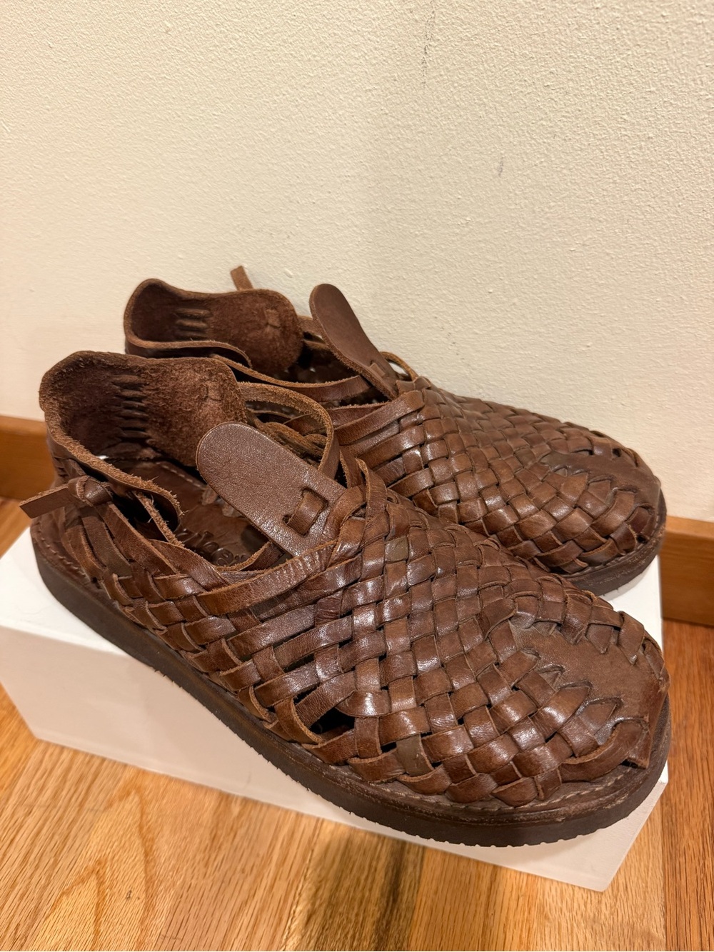 Yuketen Cruz woven leather sandals 8